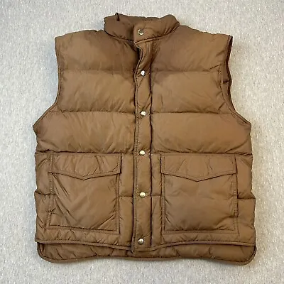 Vintage Remington Down Puffer Best - Sz Large - Stained Faded See Pics • $32