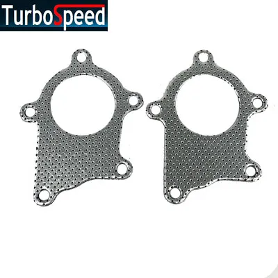 2Pcs T3 T4 5 Bolt Hole Turbo Exhaust Manifold Flange Adapter Gasket • $8.98