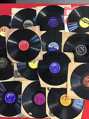 $34.88 • Buy 78rpm 10” Records Lot Of 14 All Different Labels In Original Sleeves