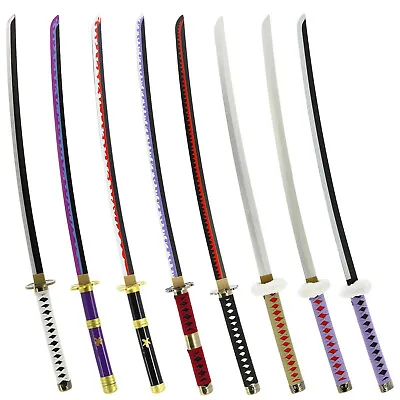 Wooden Sword One Piece 1pc Prop Anime Cosplay Blunt Katana Toy Gift Sheath 100cm • £24.95