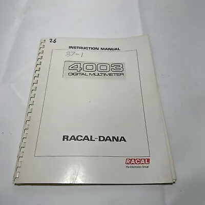 Racal-Dana Instruments 4003 Digital Multimeter 980523~1980 • $15.85