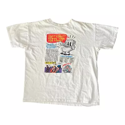 Vintage Robert Crumb T-Shirt 80’s Bible Of Filth Tommy Toilet Mr Natural Comic • $254.99