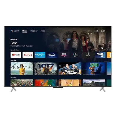 TCL 65P638K 65  4K Ultra HD Smart Android TV • £427