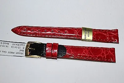 14mm  Genuine Crocodile Hand Made Italy Watch Band Morellato  Red Mozart • $45.03