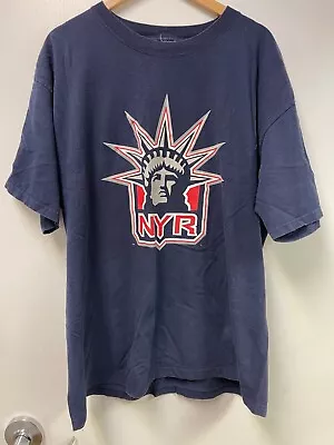 Majestic New York Rangers Mark Messier Lady Liberty Jersey T-Shirt Mens 2XL NHL • $19.99