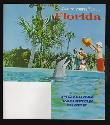 1960's Pictorial Vacation Guide In Florida 21 Pages Governor Bryant 1961-65 • $6.49