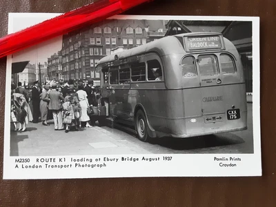 £1.99 • Buy Postcard London Transport Bus Ebury Bridge Real Photo Pamlin Prints Croydon