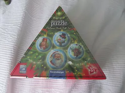 $16.99 • Buy Ravensburger 3D Christmas Puzzle Ball Set Of Four NIP