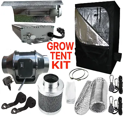 £49.50 • Buy Small Grow Tent Kit Complete HPS Light 2 Speed Fan Filter, Fan Kit  Hygrometer