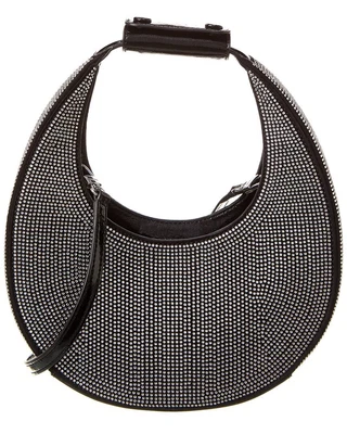 $319.99 • Buy Staud Moon Mini Crystal Hobo Bag Women's Black