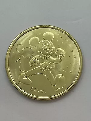 Walt Disney World 50th Anniversary Medallion W/ Mickey Mouse • $7.99