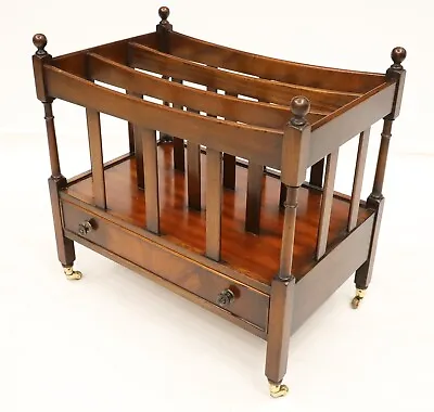 Bevan Funnell Reprodux Canterbury Magazine Paper Rack Mahogany FREE Delivery* • £267