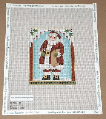 $72 • Buy Melissa Shirley Christmas  Traditional Santa  Handpainted Needlepoint Canvas