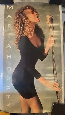 Mariah Carey Vintage 1990 Promo Debut Poster 25x48 Columbia Records RARE HTF • $883.50
