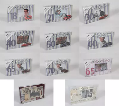 £4.99 • Buy 18 21 30 40 50 60 65 70 Birthday Album Holds 24  6  X 4  Photo Party Keepsake 