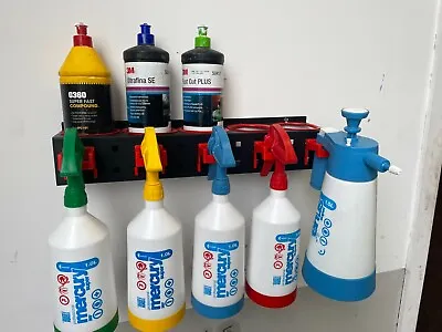 Spray Bottle Holder Aerosol Can Storage Rack Wall Mounted Tool Board • £19.99