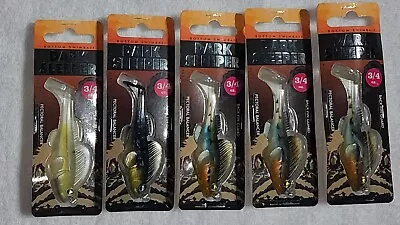 MEGABASS DARK SLEEPER SWIMBAIT LURES Bass Bait Soft Paddletail 3.8 ❗️LOT Of 5❗️ • $23.85