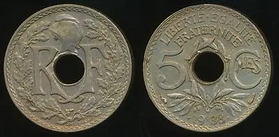 France Modern Republics 1938 5 Centimes - Uncirculated • $4.86