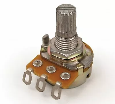 ALPHA M SERIES 1K LIN TAPER MINI POTENTIOMETER 16 Mm Body1/4  ShaftSolder Lug • $3.75