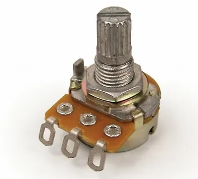 ALPHA M SERIES 50K LIN TAPER MINI POTENTIOMETER 16 Mm Body 1/4  ShaftSolder Lug • $3.75