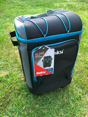 Esky 42 Can Wheeled Soft Cooler Insulated Bag With Handle Front Storage Pocket • $45