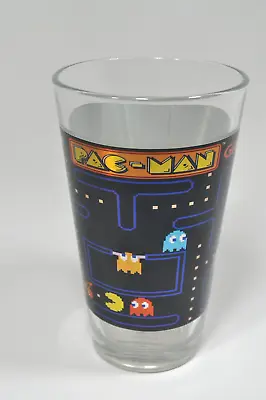 1980’s Style Pac-Man 6  Tall Glass Drinking Glass Video Game Classic Bandai NOS • $24