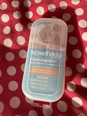 Nosefrida Nasal Aspirator Baby Nasal Congestion Baby Nose Cleaner Vacuum Sucker • £5