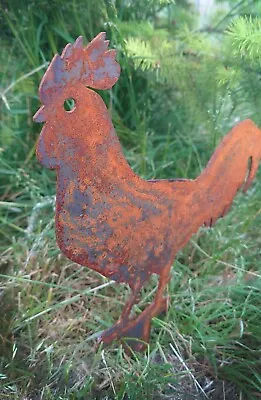 Animal Garden Art Ornaments Outdoor Chicken Cockerel Hen Chick Birds Decoration • £15.95