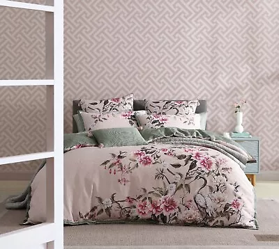 Logan & Mason Lisha Quilt Cover Set Rose • $34.97