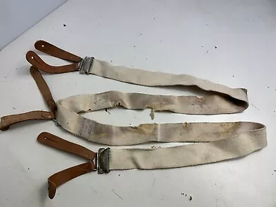 Original WW2 British Army / RAF Trouser Suspenders - Well Worn Example • $7.58