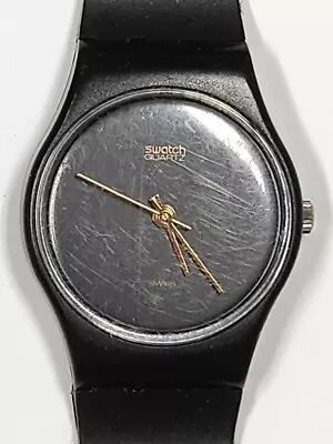 Original Vintage 1985 Women's Swatch Watch -  Black Magic  LB106 • $25