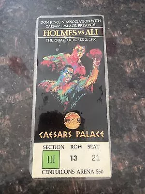 Larry Holmes Vs Muhammad Ali  Used Boxing Ticket 10/2/1980 • $40