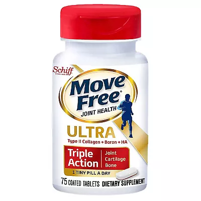 Schiff Move Free Ultra Triple-Action Coated Tablets 75 Ct • $52.48