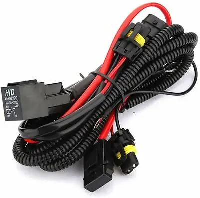 HID Relay Battery Harness Headlight Anti-Flicker Wiring Upgrade Kit 9005 9006 • $9.59