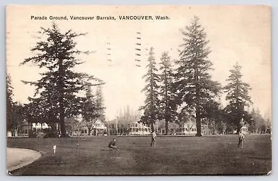 Vancouver Washington~Parade Ground @ Vancouver Barracks~Guys Play Baseball~1909 • $9