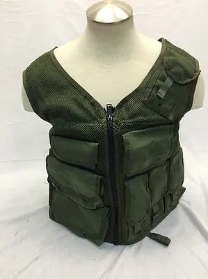 Eagle Industries TAC V 1 Assault Vest OD Old School Trim Tab  SEALs Large • £72.27