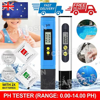 PH Meter TDS Digital PH Tester Pen Water Pool Hydroponics Monitor Aquarium Test • $6.95