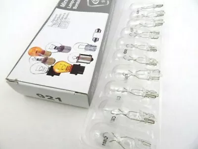 Box Of 10 CEC 921 Miniature Lamps 12.8 Volt 17.92 Watts Glass Wedge Base • $10.99