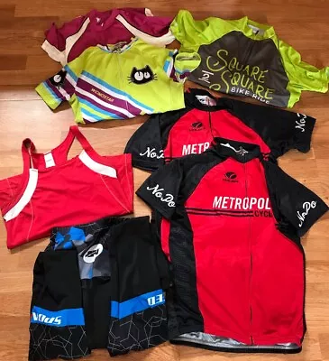 Lot Of 7 Cycling Jersey’s Pearl Izumi Descente Weimostar Primal SPONEED Voler • $30