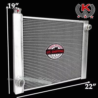 Universal Aluminum Cooling Radiator For Ford Mopar Single Pass 22  X 19  X 3  MT • $85.99