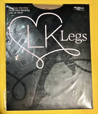 LK (Love Kylie) Kylie Minogue Luxury Suspender Stockings Natural Sz Tall • $30.95