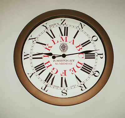£45 • Buy Marconi Style Telegraph Operators Watch, Reproduction Wall Clock.