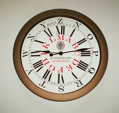 £45 • Buy Marconi Style Telegraph Operators Watch, Reproduction Wall Clock.