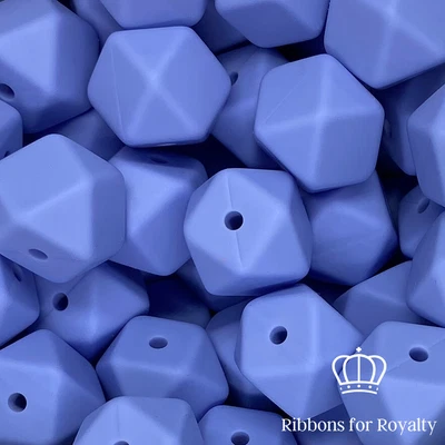 £3.20 • Buy 10 Pcs 14mm Hexagon Silicone Jewellery Beads Crafting Food Grade Quality *UK*