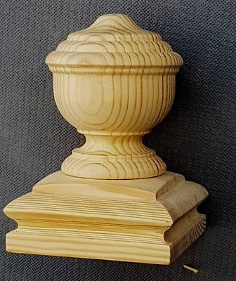 Stair  Newel Post Cap/Terminal Made To Fit A Post 90mm X 90mm  - Pine • £9