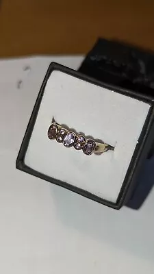 Beautiful Vintage 9 Ct Gold And Amethyst Ring Size N 1/2 • £80