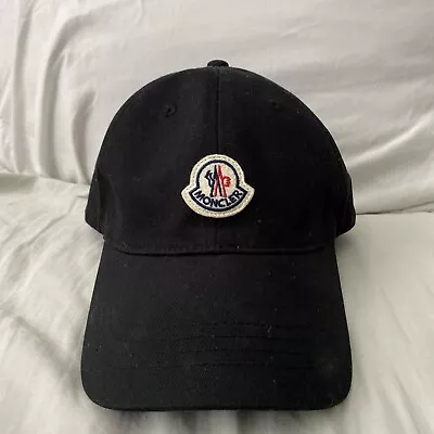 New Auth Moncler Unisex Limited Edition Hat Cap Navy Blue Front Logo Adj $$$ • $145