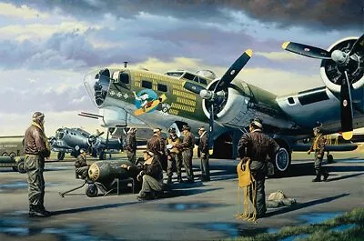  Nine-O-Nine  Stan Stokes Aviation 11  X 16.5  Art Print WWII B-17 Bomber • $20
