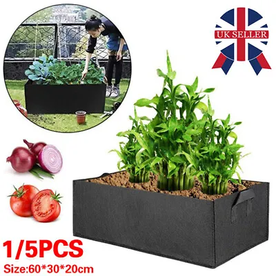 1/5X Large Plant Grow Bags Potato Fruit Vegetable Garden Planter Growing Bag V  • £3.99