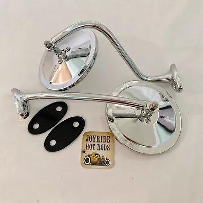 1947-55 Chevy & GMC Truck Mirrors - 5  OD - Chrome Plated- WITH RUBBER PADS • $88